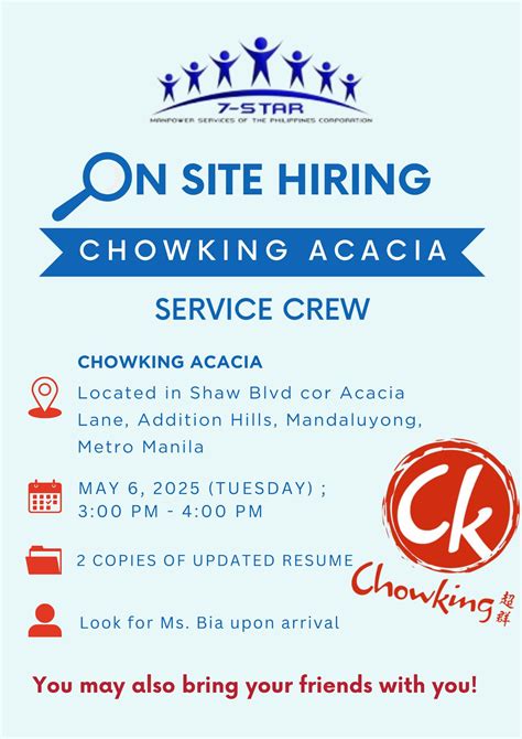 chowking acacia lane|Chowking Shaw Acacia .